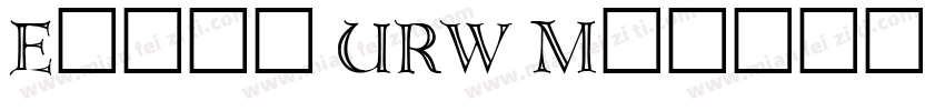 Erbar URW Medium Regular字体转换